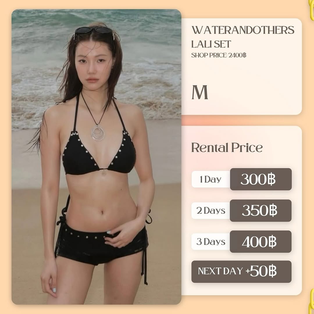 เช่าชุด Lali set แบรนด์ waterandothers สีดำ
