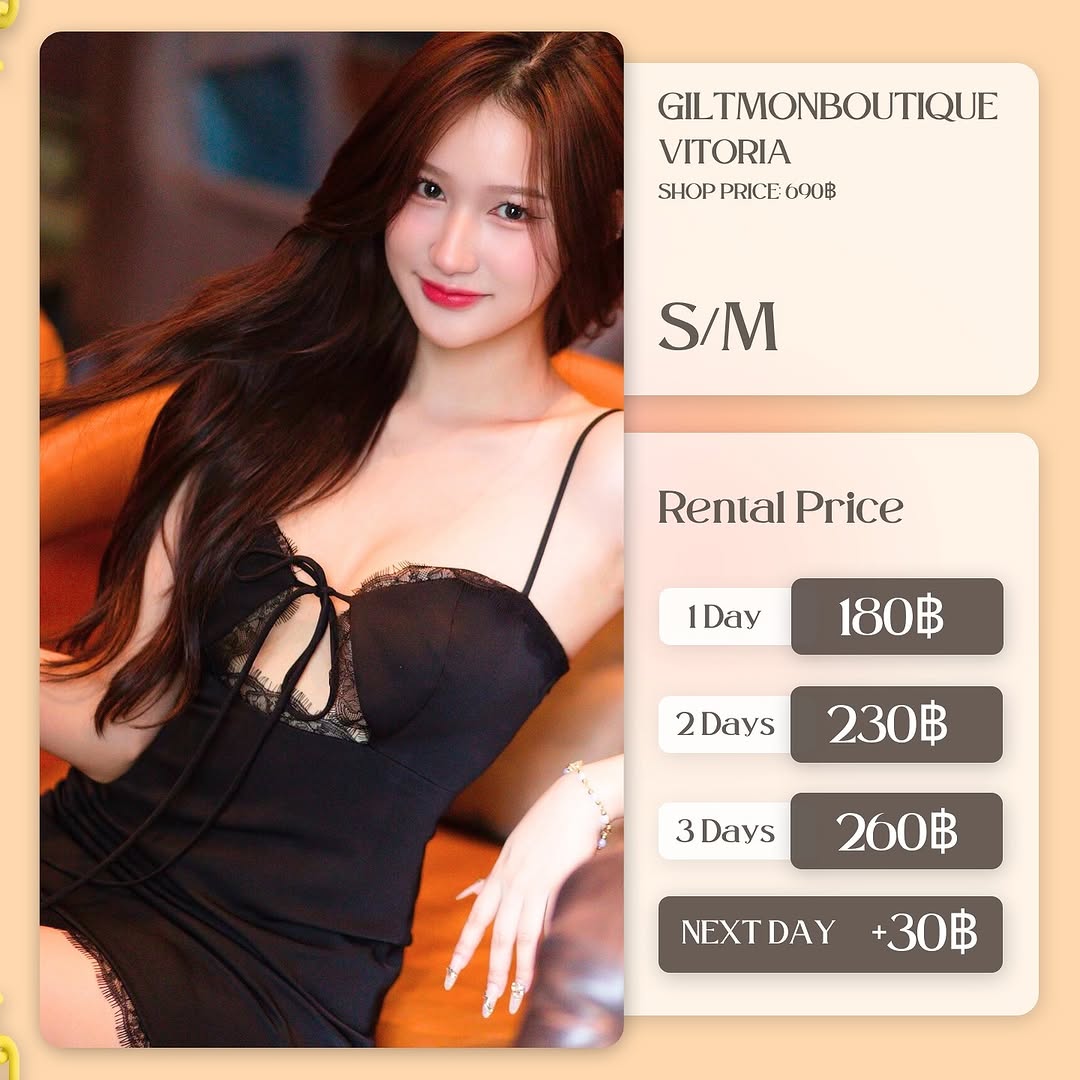 เช่าชุด Vitoria แบรนด์ giltmonboutique สีดำ