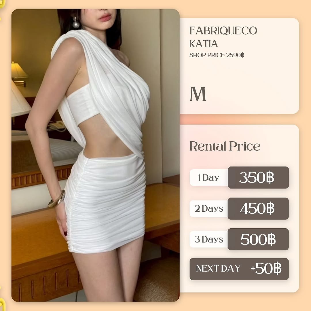เช่าชุด Katia แบรนด์ Fabrique.co สีขาว